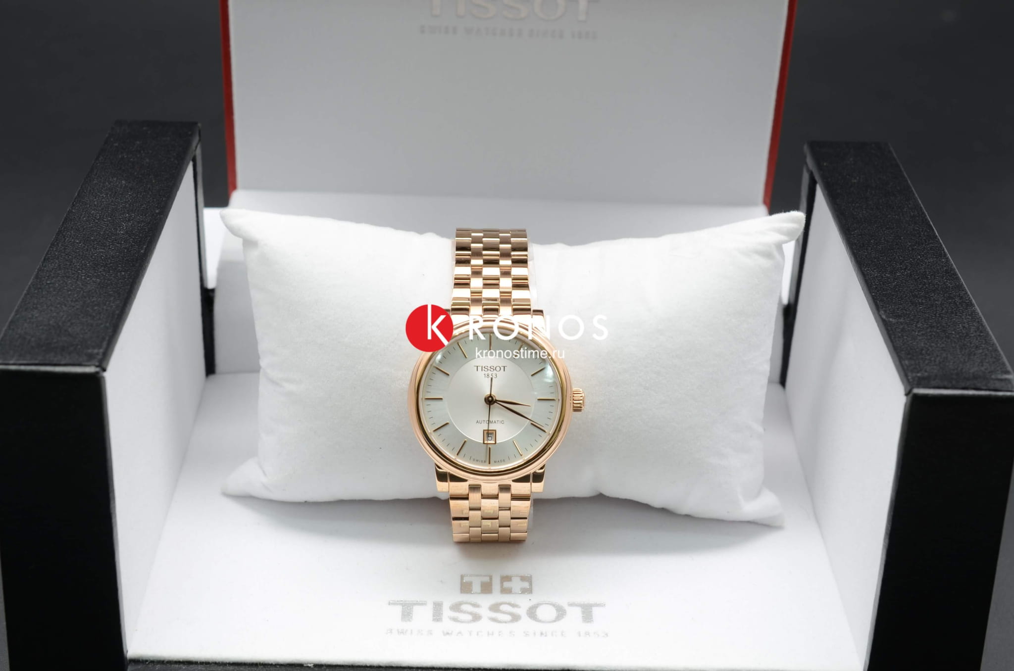 Оригинальные часы Tissot Tissot Carson Premium Powermatic 80 Lady T122.207.33.031.00 механические калибр механизма eta 2671 общий вид